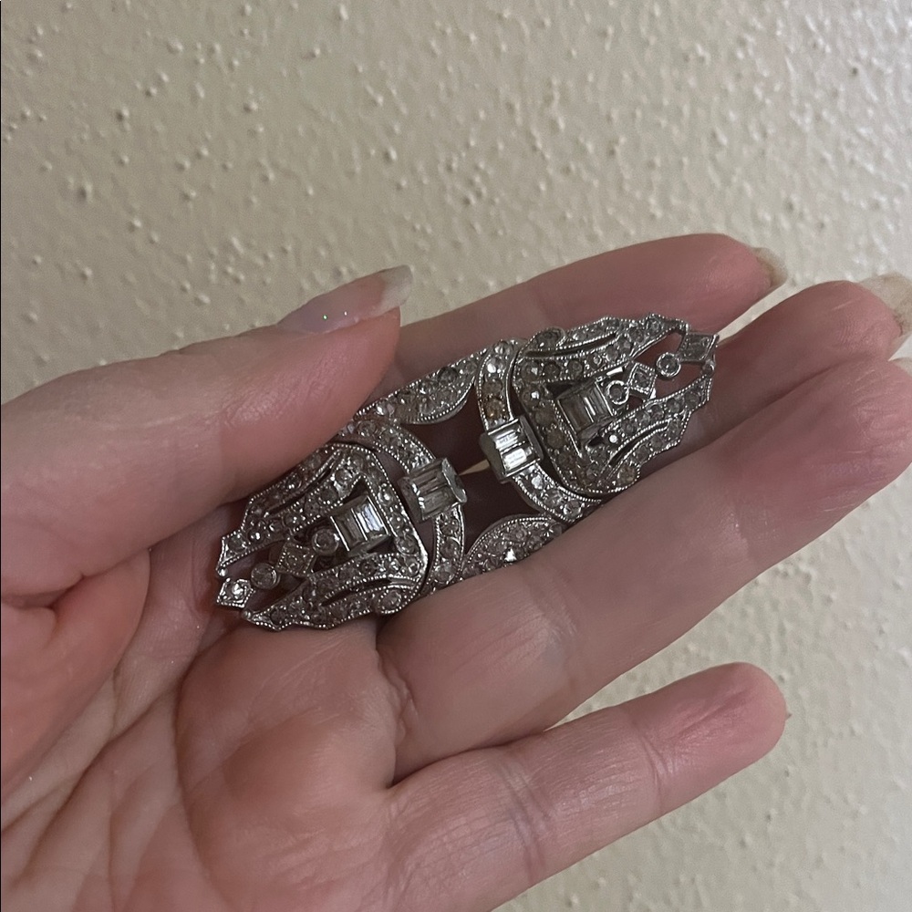 Dazzling Silver Women's Brooch